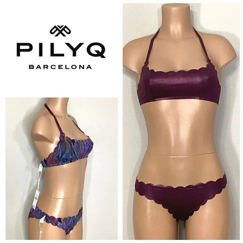 New. Pilyq plume reversible bikini set. Retails $169. S-top & L-bottom